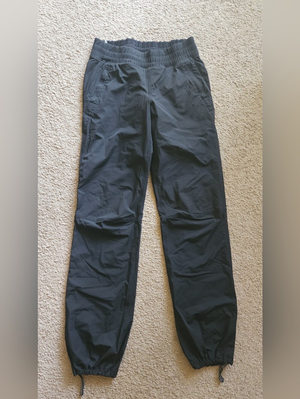 lululemon athletica Black Jogger Sweatpants With Built In Leggings